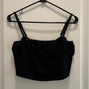 Heart Hips Black Crop Top